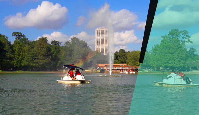 Rent a Pedal Boat on Mcgovern Lake