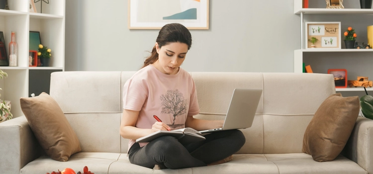 Student planning affordable apartment decoration